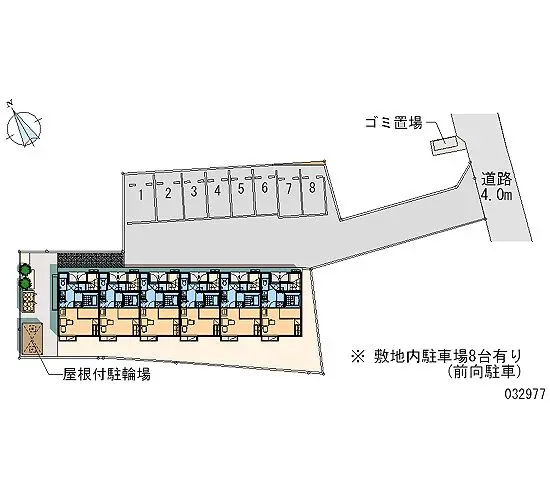 ★手数料０円★福島市森合　月極駐車場（LP）